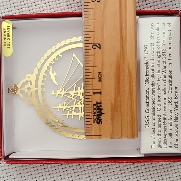 U.S.S. Constitution Brass Ornament - Picture 8 of 12